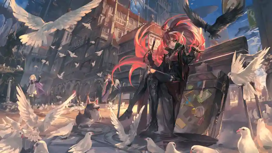 2k女孩壁纸-二次元和少女插画-幻想场景「哲风壁纸」