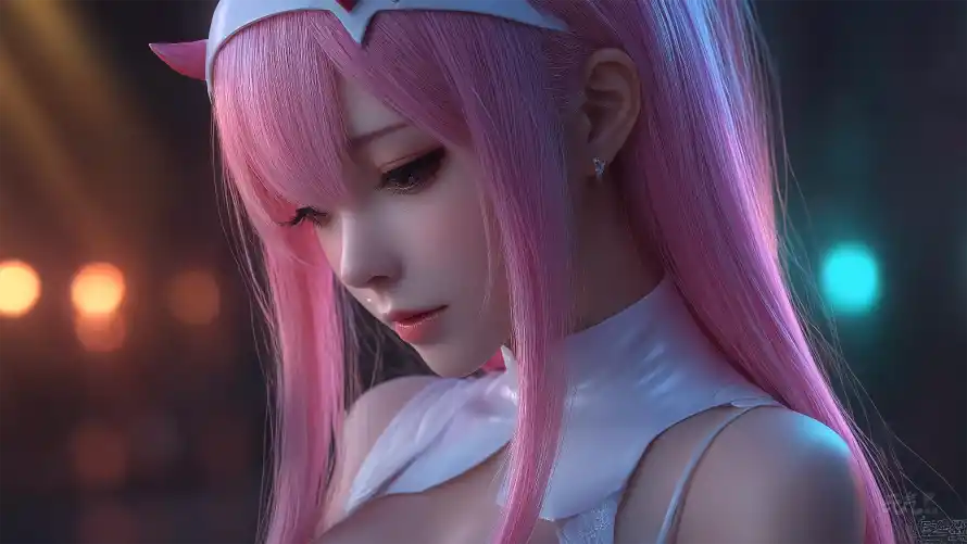 4k猫耳娘壁纸-少女壁纸与粉发女孩-粉发少女「哲风壁纸」
