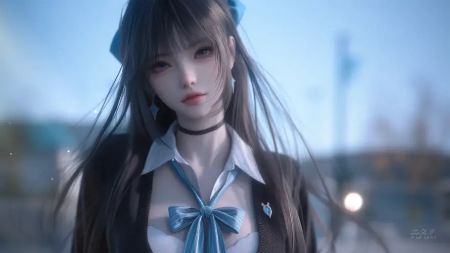 4k少女壁纸-校园风与清纯-校服少女热门的壁纸「哲风壁纸」