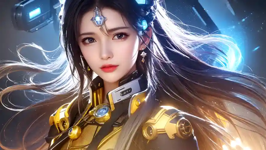 4k少女壁纸-战斗天使壁纸和机械风少女-少女战士形象「哲风壁纸」