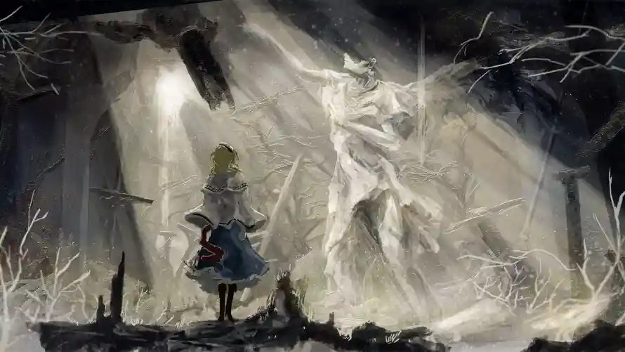 2k白鹿壁纸-二次元和艺术-光影插画壁纸推荐「哲风壁纸」