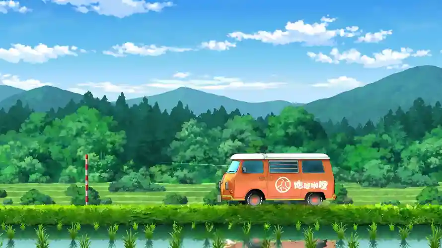 4k公路旅行壁纸 - 蜡笔小新 - 自然风景 - 动漫场景「哲风壁纸」