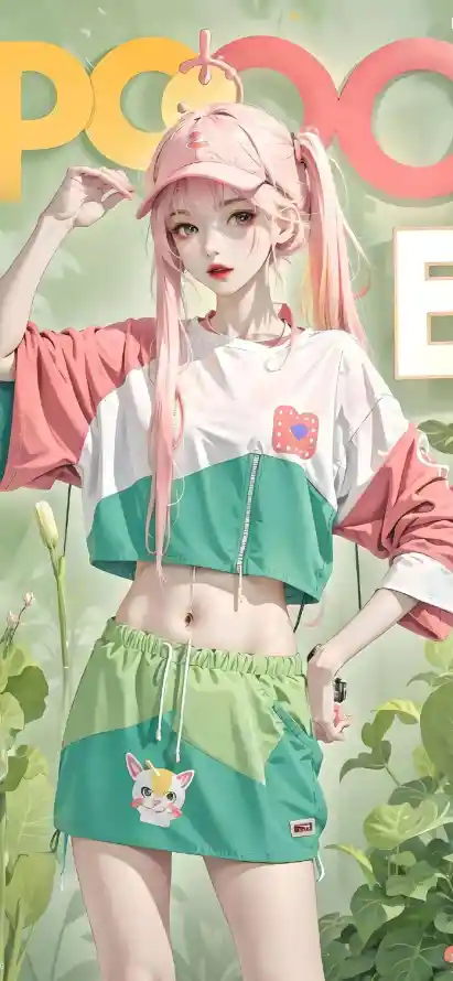 4kAI壁纸 - 美女 - AI美女 - 粉发少女「哲风壁纸」