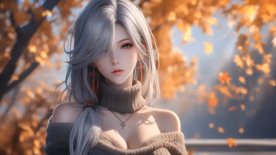 4k灰发壁纸 - 秋风 - 热门壁纸 - wallpaper「哲风壁纸」