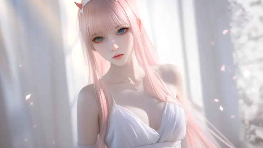 4k美女壁纸 - 粉色头发 - 热门壁纸 - wallpaper「哲风壁纸」