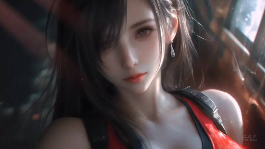 4k蒂法壁纸-FF7和最终幻想-游戏角色「哲风壁纸」