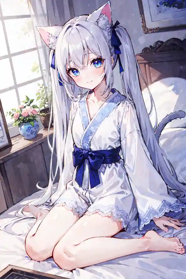 4k猫娘壁纸 - 萌系 - 二次元 - 猫耳娘「哲风壁纸」