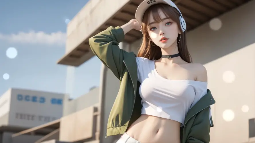 2k少女壁纸-休闲穿搭 - 运动-少女运动免费下载「哲风壁纸」