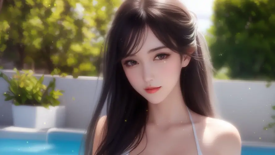 2k清纯壁纸-夏日风情与美女-户外场景壁纸推荐「哲风壁纸」