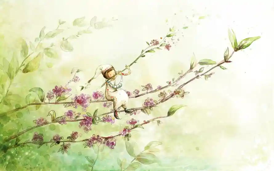 2k精灵壁纸-小清新和花朵-壁纸推荐「哲风壁纸」