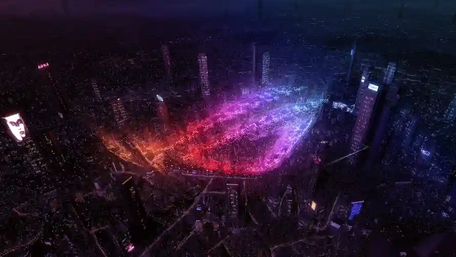 2k城市壁纸-光影设计 - 艺术-城市夜景热门的壁纸「哲风壁纸」
