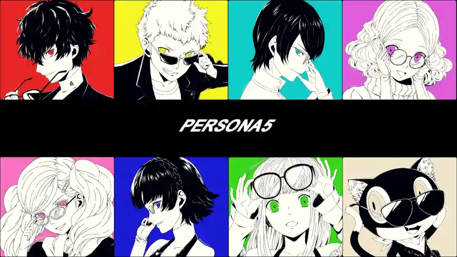 2k二次元壁纸-P5角色壁纸和多彩背景-日式动漫「哲风壁纸」