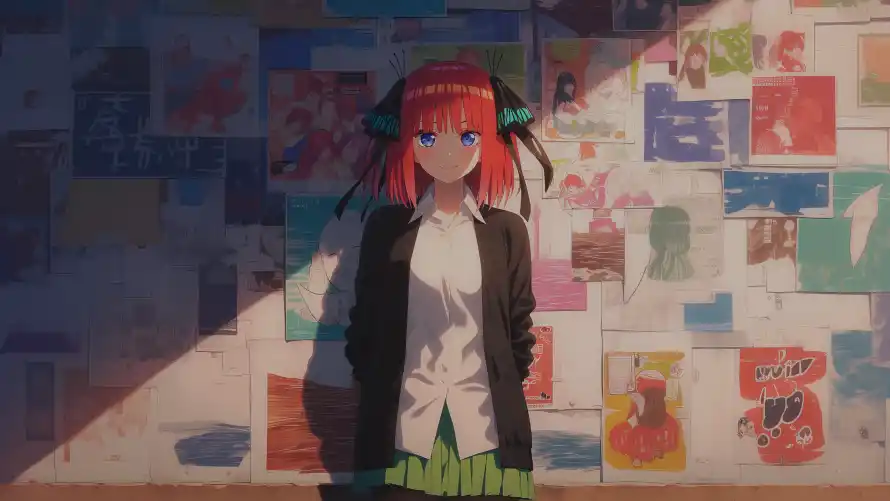 3k五等分壁纸-中野二乃壁纸和动漫角色-室内场景「哲风壁纸」