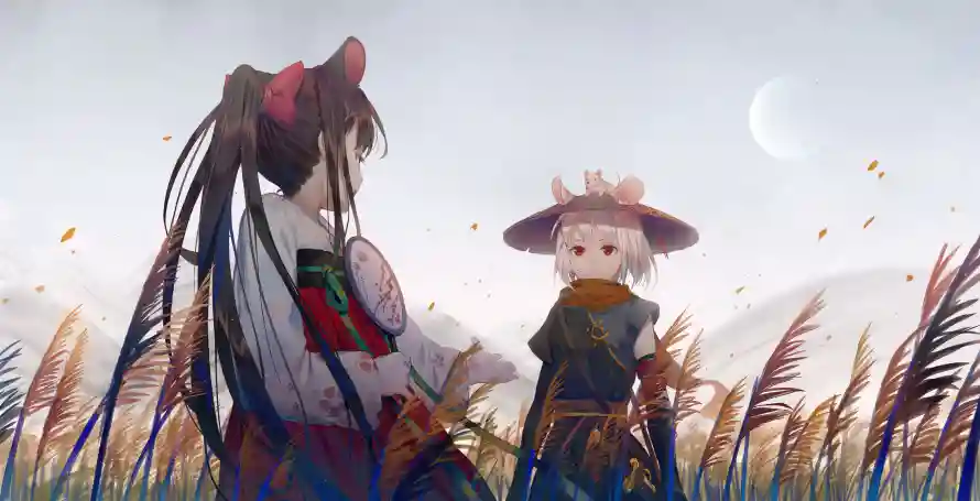 4k女孩壁纸-二次元与动漫插画-少女背影「哲风壁纸」
