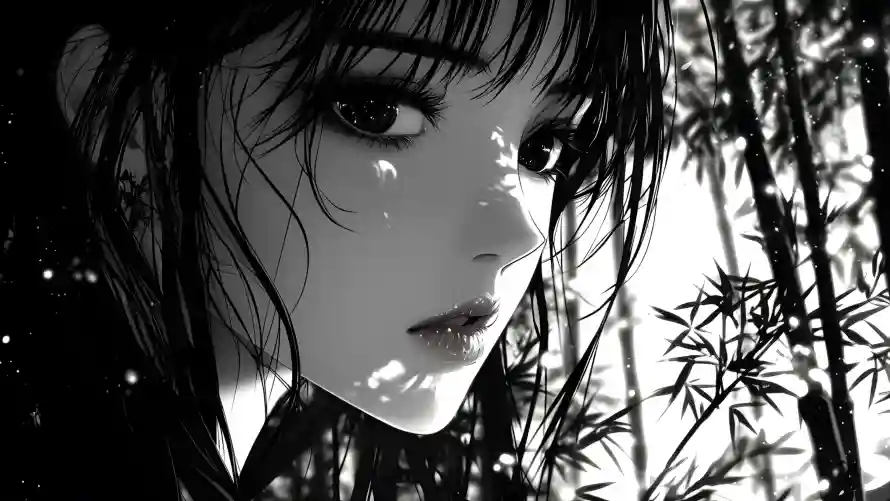 4k水墨壁纸-古风美女与国风插画-国风美女「哲风壁纸」
