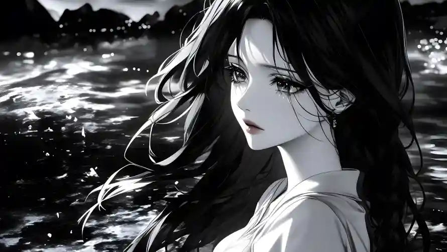 4k水墨壁纸-古典美学与国风美女-意境背景「哲风壁纸」