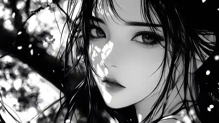 4k水墨壁纸-国风美女 - 国风艺术-意境插画「哲风壁纸」