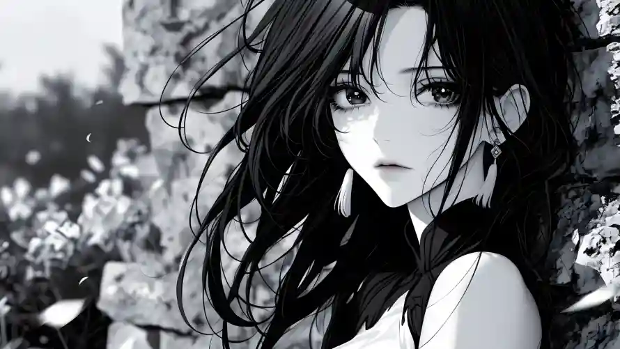 4k水墨壁纸-国风美女 - 水墨国风-水墨插画「哲风壁纸」