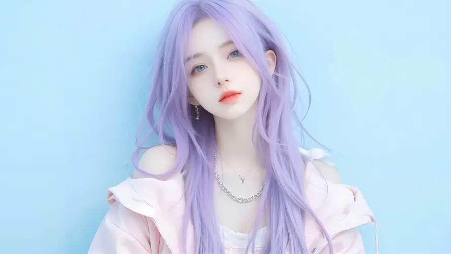 4k少女壁纸 - 紫发 - 热门壁纸 - wallpaper「哲风壁纸」