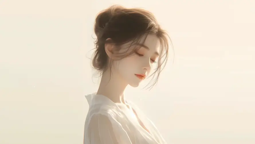 4k暖光壁纸 - 侧颜 - 热门壁纸 - wallpaper「哲风壁纸」