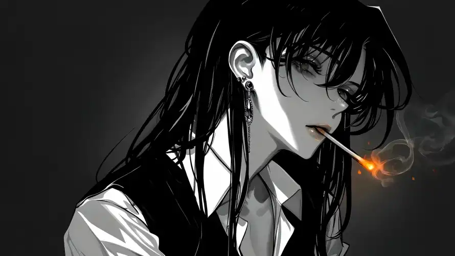 4k黑白壁纸 - 吸烟 - 热门壁纸 - wallpaper「哲风壁纸」