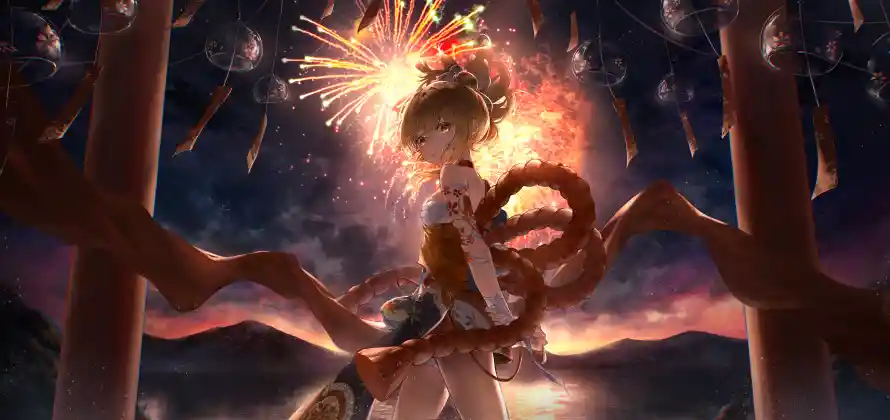6k原神壁纸-夏日祭和宵宫-角色插画热门的壁纸「哲风壁纸」