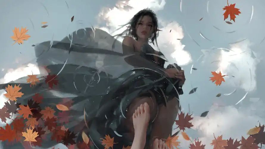 8k鬼刀壁纸-海琴烟与CG插图-cg美女「哲风壁纸」