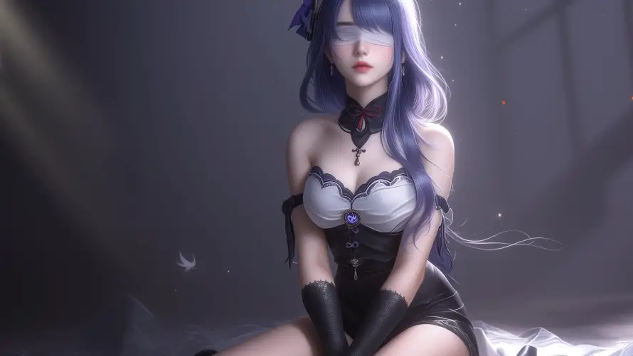 4k蒙眼壁纸 - 紫发 - 热门壁纸 - wallpaper「哲风壁纸」