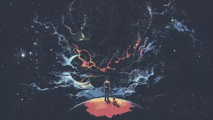 2k星际壁纸-人物插画壁纸和酷-奇幻场景免费下载「哲风壁纸」