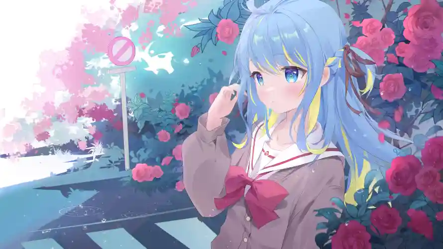 4k玫瑰壁纸 - 蓝眼睛 - 热门壁纸 - wallpaper「哲风壁纸」