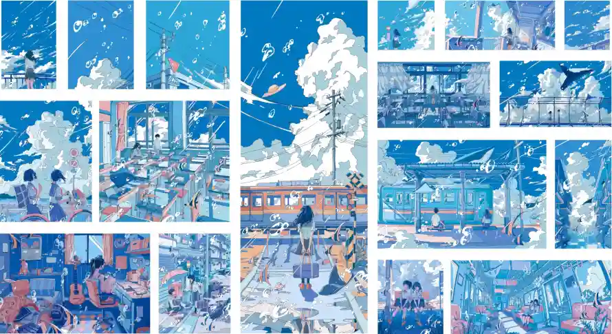 2k动漫壁纸-二次元和漫画风-分镜构图热门的壁纸「哲风壁纸」