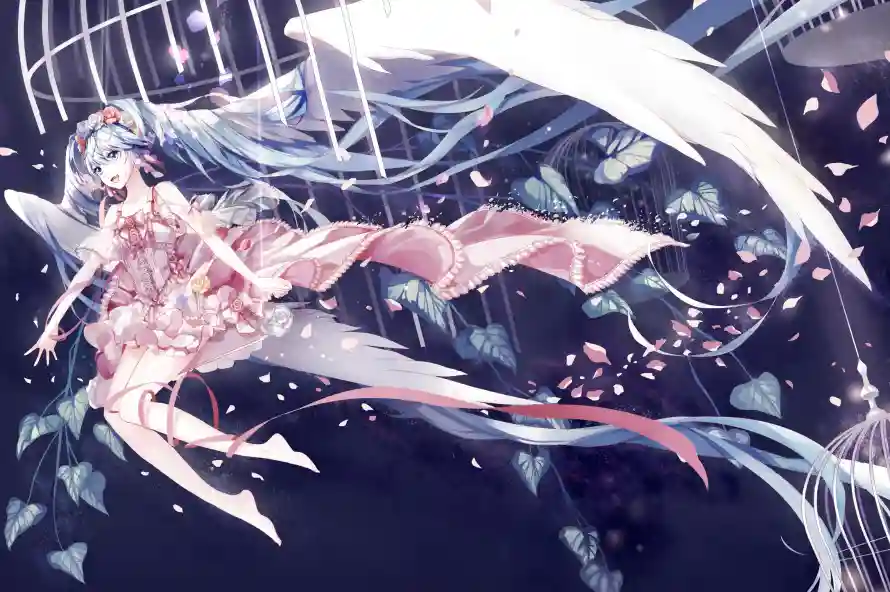 2k天使壁纸-初音未来和动漫角色-天使形象「哲风壁纸」