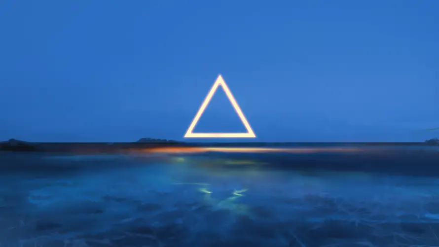 4k夜空壁纸-海边夜景 - 艺术-蓝色海面壁纸推荐「哲风壁纸」
