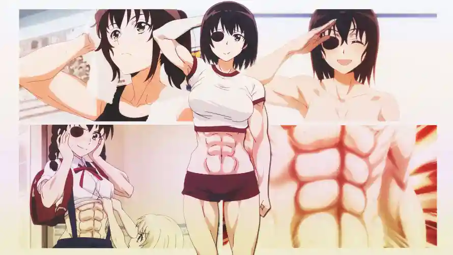 2k眼罩壁纸-八块腹肌与动漫腹肌-少女腹肌「哲风壁纸」