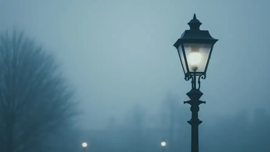 4k路灯壁纸 - 晨雾 - 热门壁纸 - wallpaper「哲风壁纸」