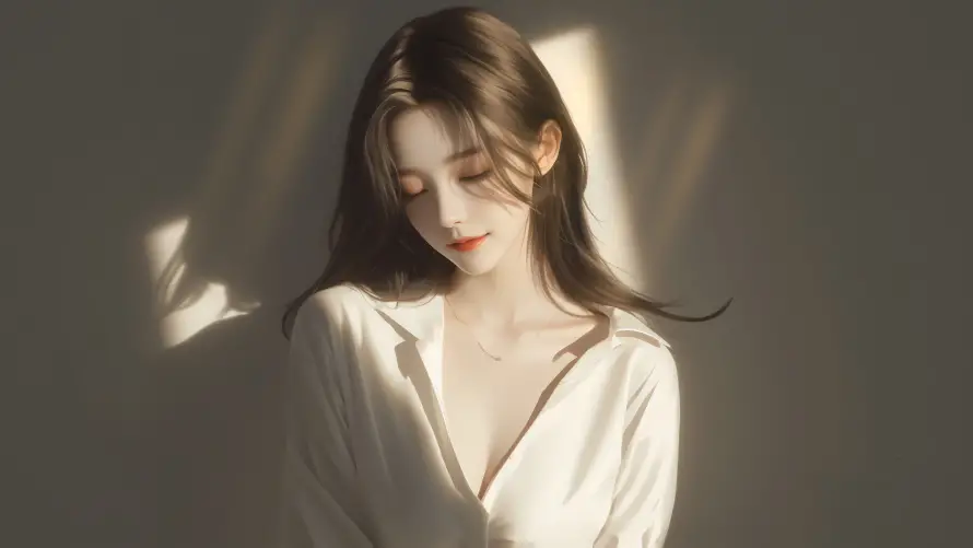 15k美女壁纸-人像摄影和阳光-侧脸美女热门的壁纸「哲风壁纸」