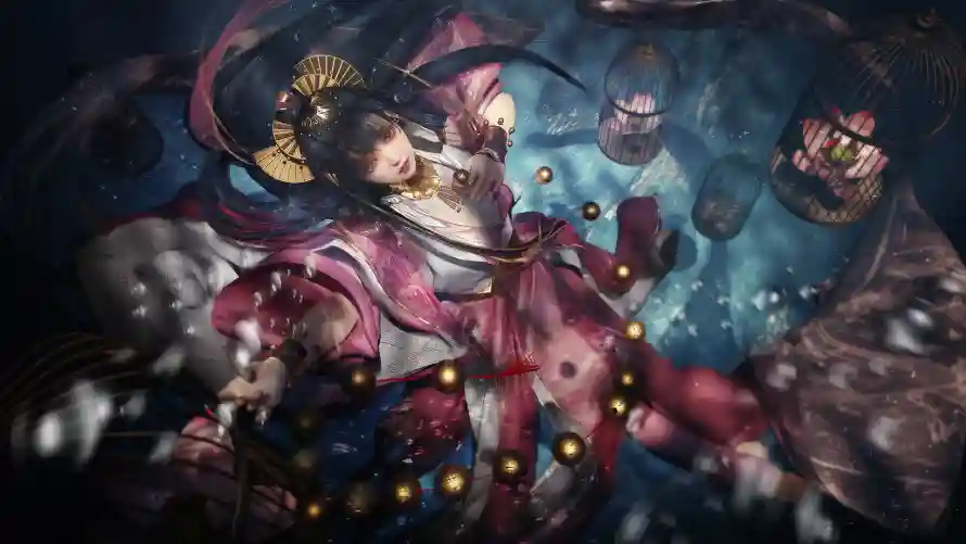 2k奇幻壁纸-夢幻女孩与宇宙-女孩插画壁纸分享「哲风壁纸」