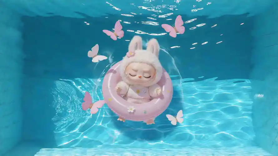 4k夏天泳池壁纸 - LABUBU - 热门壁纸 - wallpaper「哲风壁纸」