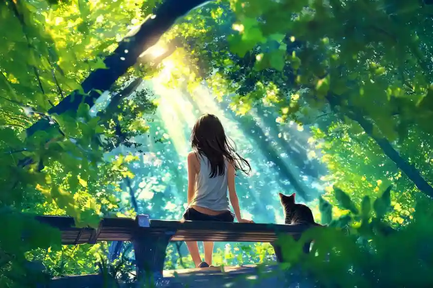 4k小猫壁纸 - 夏日 - 树荫 - wallpaper「哲风壁纸」