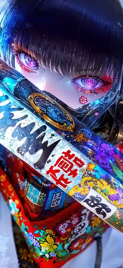 4k4K壁纸 - 4K高清 - 手机壁纸 - 紫眸少女「哲风壁纸」