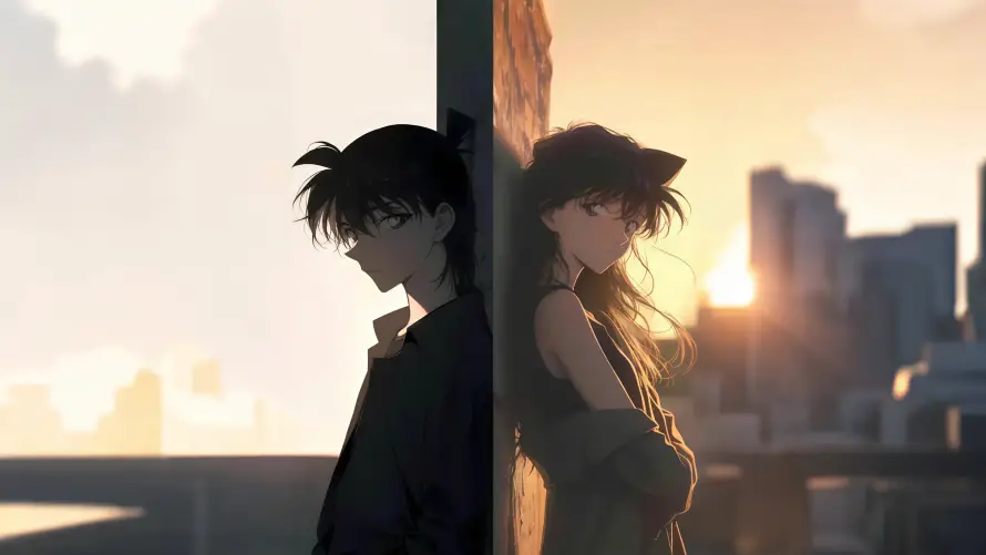 4k毛利兰壁纸 - 动漫角色 - 夕阳场景 - 黄昏背景「哲风壁纸」