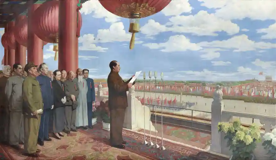 10k天安门壁纸-毛泽东与1949-历史场景「哲风壁纸」
