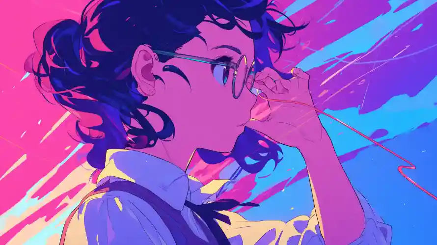 3k动漫壁纸-动漫插画与少女-卷发少女壁纸分享「哲风壁纸」