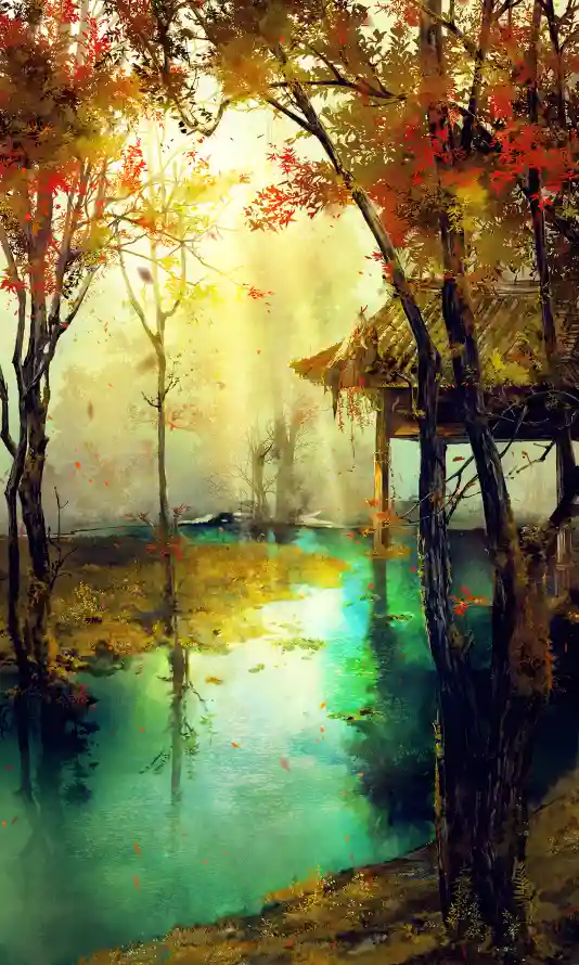 4k平安京壁纸 - 阴阳师 - 和风插画 - 日系场景「哲风壁纸」