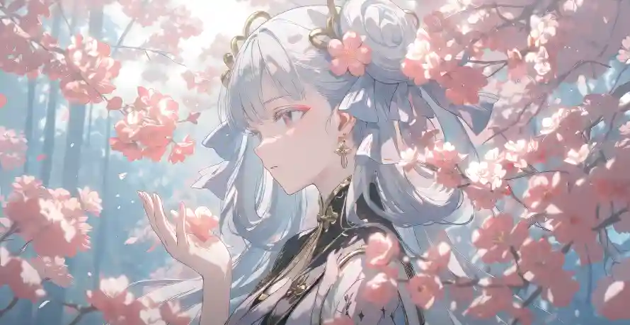 5k少女壁纸-动漫角色与春日-游戏插画热门的壁纸「哲风壁纸」
