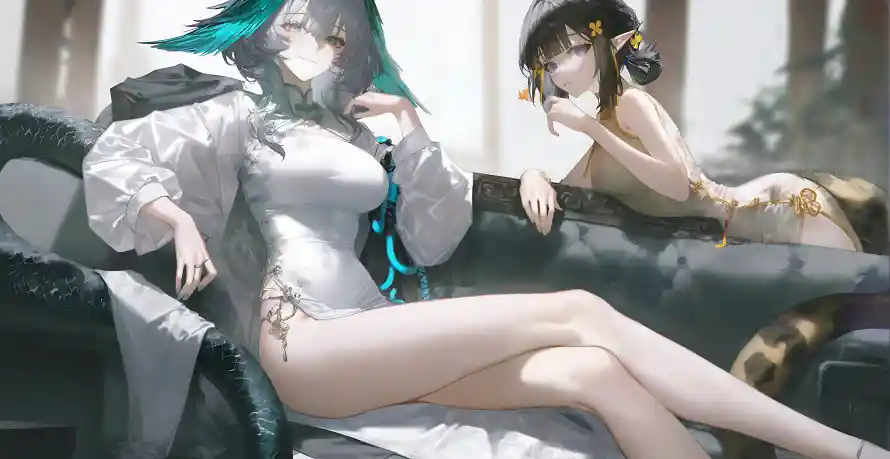 4k双人壁纸-双少女 - 少女-双人插画壁纸推荐「哲风壁纸」