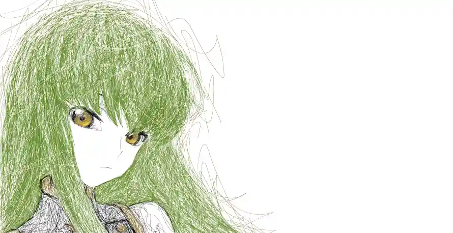 4k少女壁纸 - 线稿 - 动漫角色 - 少女插画「哲风壁纸」