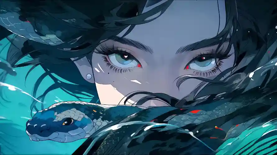 4k女孩壁纸 - 插画 - 腾蛇 - wallpaper「哲风壁纸」