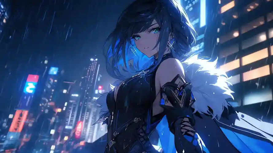 4k二次元壁纸 - 黑夜女孩 - 热门壁纸 - wallpaper「哲风壁纸」