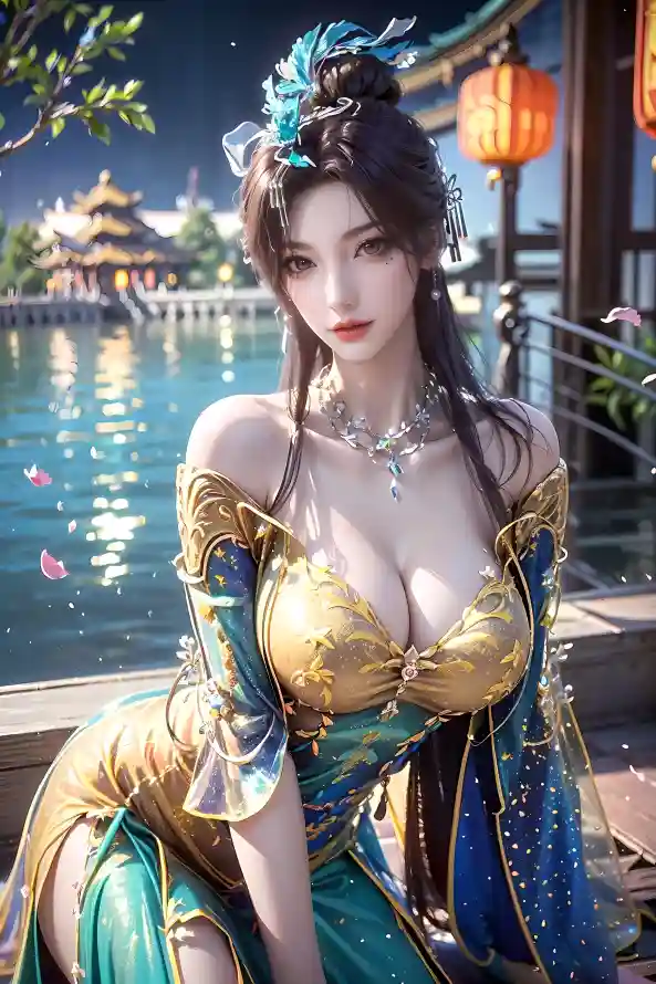 4k水景壁纸 - 云望舒 - 中式建筑 - 华丽服饰「哲风壁纸」